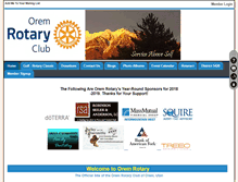 Tablet Screenshot of oremrotary.org